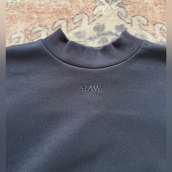 G-Star Navy Blue RAW Classic Athleisure Active Pullover Sweatshirt Women’s Small - Picture 2 of 5